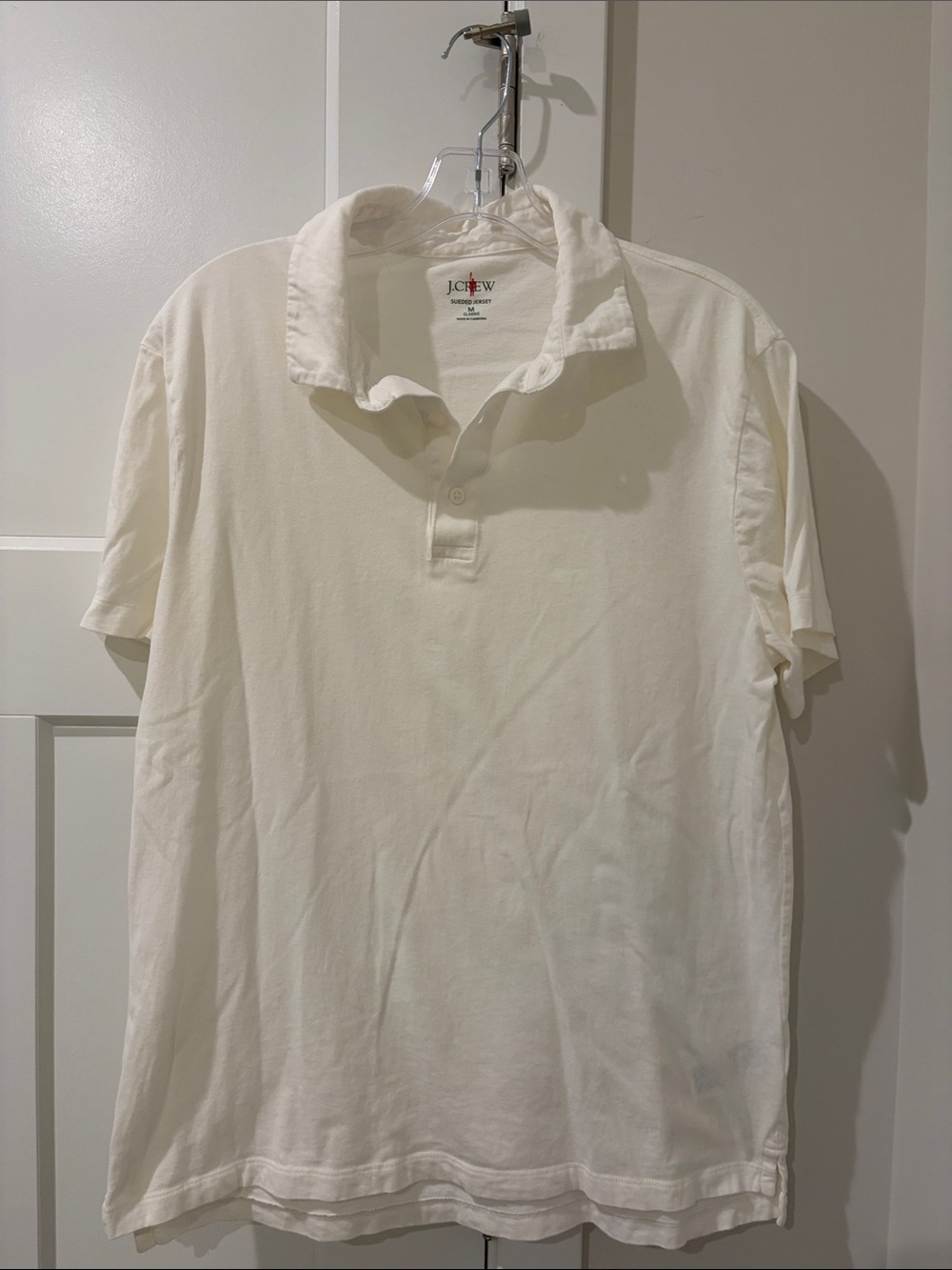 J. Crew Men’s Cream Polo Shirt